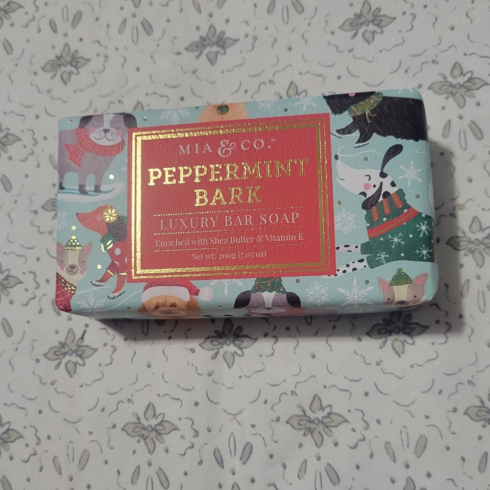 Peppermint Bark Holiday Dog Bar Soap